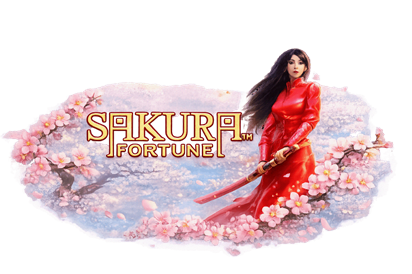 Sakura Fortune japāņu ķiršu ziedu tematiskais slots ar samuraja varoni un brīvspiniem